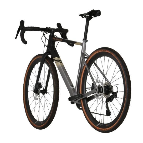 SENSA GIULIA GRAVEL ELITE GRX 2x12v + RUEDAS CARBONO SUPRA - MAT BLACK / SAND - Imagen 3